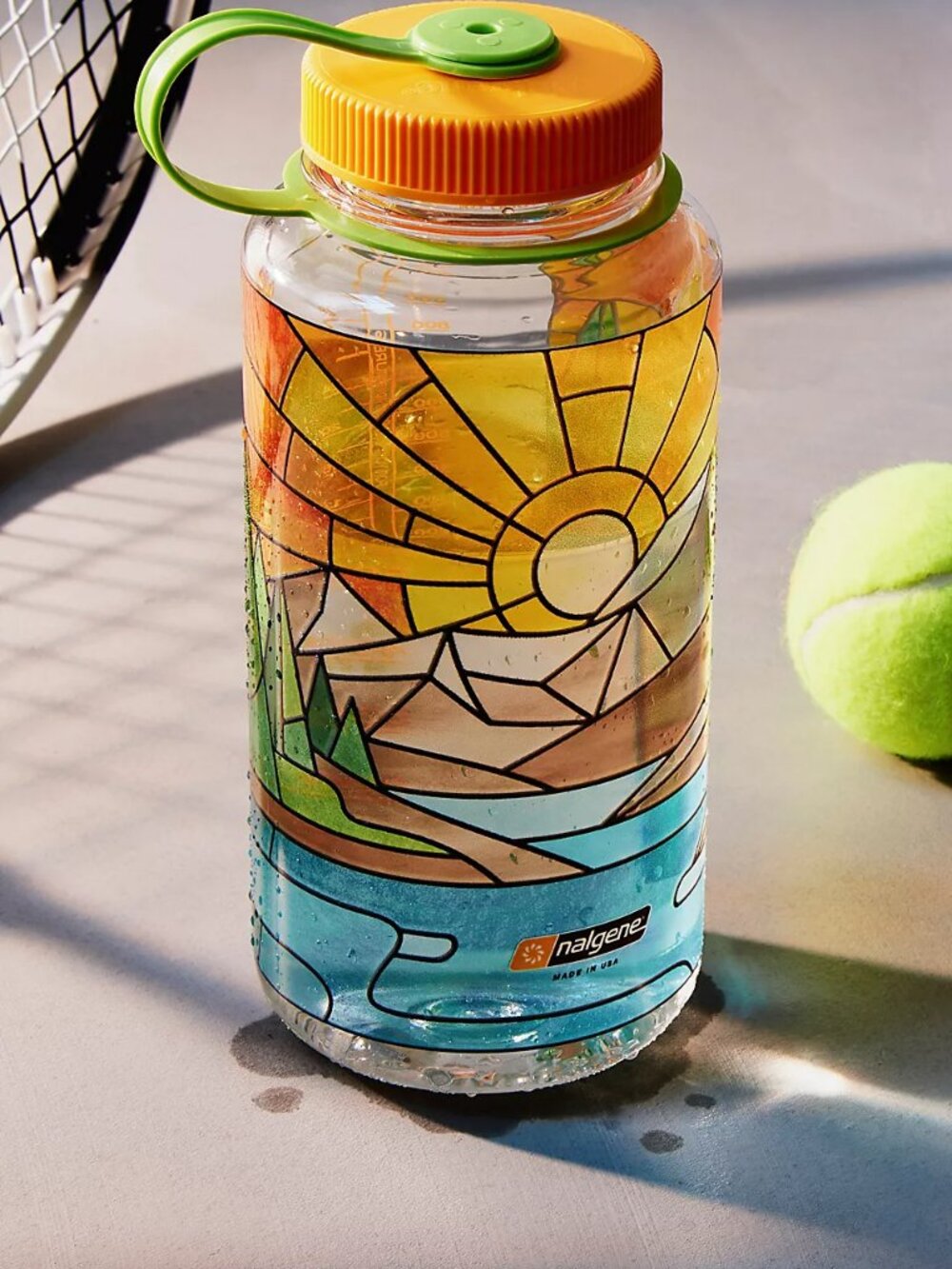 Free People Nalgene Stained Glass Water Bottle (River) NWT